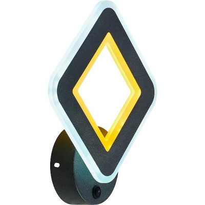 Бра LED 19W, 3000-6000K, 1300Лм, 240*228*50, планка, PL [8882/1W GRP] графит