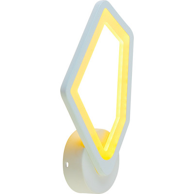 Бра LED 24W, 3000-6000K, 1600Лм, 298*178*50, планка, PL [8463/1W WHT] белый