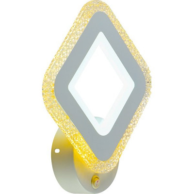 Бра LED 32W, 3000-6000K, 2200Лм, 245*220*45, планка, PL [8085/1W WHT] белый