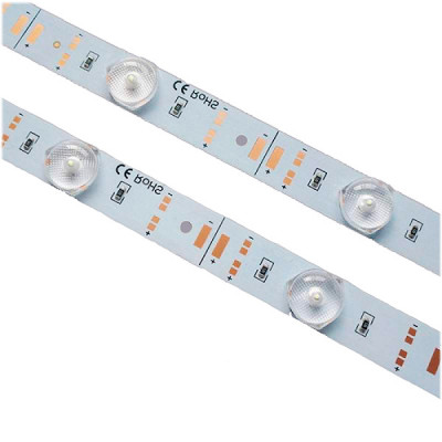 Линейка светодиодная 12SMD3030 с линзами, 12В, 18W, 950*17мм, ????Лм, 6000K, NL