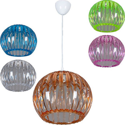 Светильник подвесной 1*E27*15W, пластик, d310*840, 21Век [0336/1MIX] микс