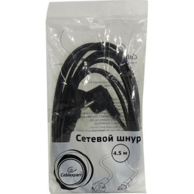 Кабель питания 4.5м системный блок, Schuko-C13, Cablexpert [PC-186-15]