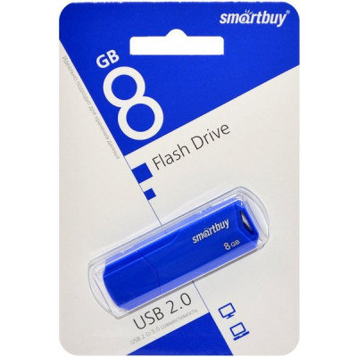 Накопитель USB Flash 8Gb SmartBuy CLUE Blue