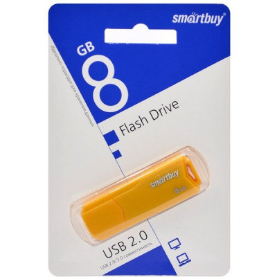 Накопитель USB Flash 8Gb SmartBuy CLUE Yellow