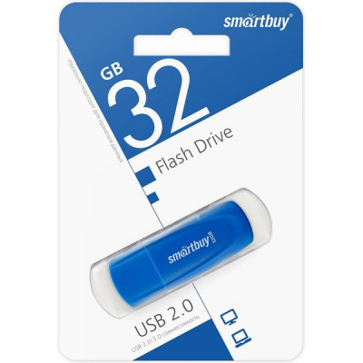 Накопитель USB Flash 32Gb SmartBuy Scout Blue