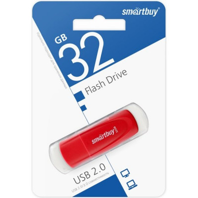 Накопитель USB Flash 32Gb SmartBuy Scout Red