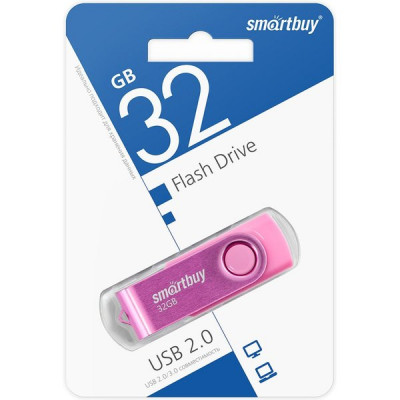 Накопитель USB Flash 32Gb SmartBuy Twist Pink