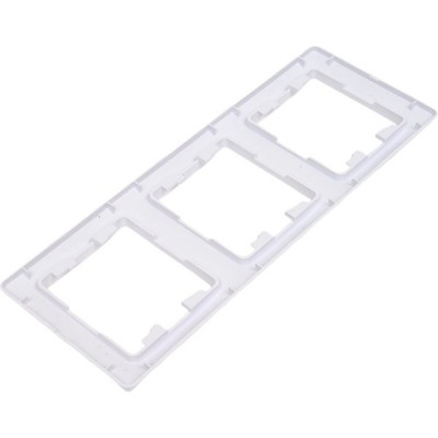 Рамка 3п, IP20, вертикальная, Schneider Electric Glossa [GSL000107] белый