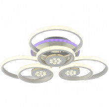 Люстра LED 162,5W, 3000-6500K+RGB, ПДУ, акрил, 600*600*140, Росток [DK6023C/3+3B WH] белый