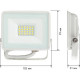 Прожектор LED  30W, 6500K, IP65, SMD, 2400Лм, ЭРА [LPR-023-W-65K-030] белый