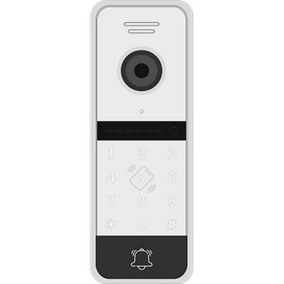 Вызывная панель FHD NOVIcam FANTASY MRK FHD WHITE; с клав. и со встр.счит. Mifare; 140°, ИК 3м