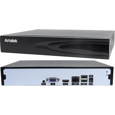 Видеорегистратор IP 16IP[8MP] Amatek; HDD[10Tb]; H.265AI; 255x230x45мм [AR-N1651X]