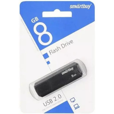Накопитель USB Flash 8Gb SmartBuy CLUE Black