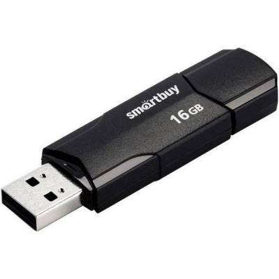 Накопитель USB Flash 16Gb SmartBuy CLUE Black