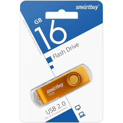 Накопитель USB Flash 16Gb SmartBuy Twist Yellow