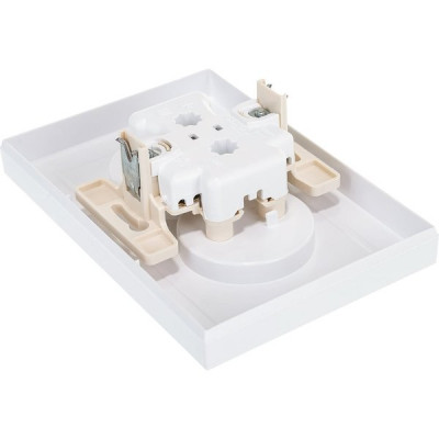 Розетка с/у 2x2P 16A, IP20, в сборе, Schneider Electric ATLASDESIGN [ATN000120] белый