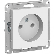 Розетка с/у 2P 16A, IP20, Schneider Electric ATLASDESIGN [ATN000141] белый