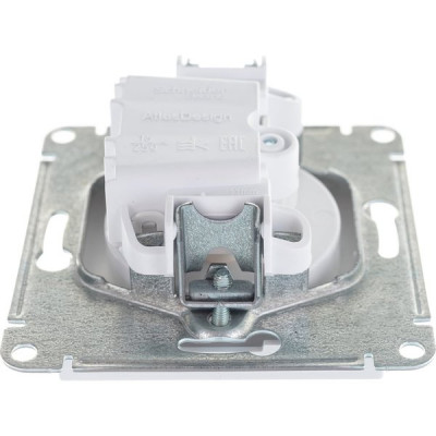Розетка с/у 2P 16A, IP20, Schneider Electric ATLASDESIGN [ATN000141] белый