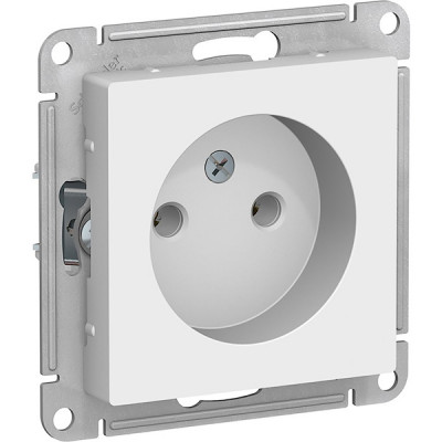 Розетка с/у 2P 16A, IP20, Schneider Electric ATLASDESIGN [ATN000141] белый