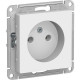 Розетка с/у 2P 16A, IP20, Schneider Electric ATLASDESIGN [ATN000141] белый
