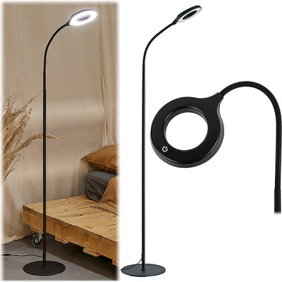 Торшер напольный LED  7W, 250*1520*60, металл/пластик, Uniel [ULM-T610 7W-4500K-DIM BLACK]