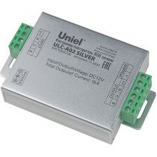Усилитель RGB 12/24В MAX 18А, Uniel [ULC-A02 SILVER]