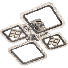 Люстра LED 120W, 3000-6000K, 15960Лм, ПДУ, акрил, 720*520*100, ЭС [50541/4CR] хром