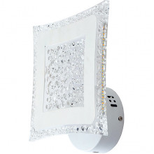Бра LED 48W, 3000-6000K, 6384Лм, 320*320*70, планка, ЭС [50540/1wWT] белый