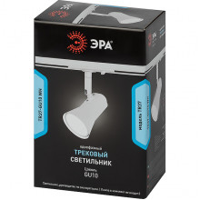 Светильник трековый 1ф под лампу MR16/GU10, до 15W, 60*80*120, ЭРА [TR37-GU10 WH] белый