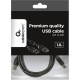 Кабель USB2.0 AM - BM, 1.8м, экран, ферр. фильтры, Cablexpert [CCF2-USB2-AMBM-6] черный