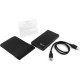 Бокс HDD 2.5'' Gembird, металл корпус, USB 3.0 - SATA, черный, [EE2-U3S-2]