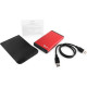 Бокс HDD 2.5'' Gembird, металл корпус, USB 3.0 - SATA, красный, [EE2-U3S-2-R]