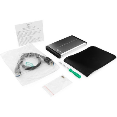 Бокс HDD 2.5'' Gembird, металл корпус, USB 3.0 - SATA, серебро, [EE2-U3S-2-S]