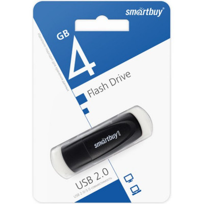 Накопитель USB Flash 4Gb SmartBuy Scout Black