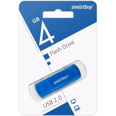 Накопитель USB Flash 4Gb SmartBuy Scout Blue