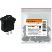 Выключатель клавишный 250В 6А 2c ON-OFF TDM MRS-101-3-B [SQ0703-0043]