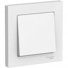 Выключатель с/у 1-кл 10А, IP20, в сборе, Schneider Electric ATLASDESIGN [ATN000112][15] белый