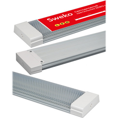 Светильник LED линейный  36W, 6500K, 3400Лм, IP40, 1200*61*24, Sweko [SDBO-L2-IP40-36W-1200-6K-MP]