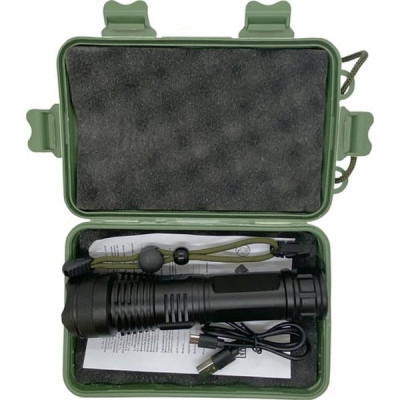 Фонарь аккумуляторный 20W, 1700Лм, 18650 1200mAh, GLANZEN [UFL-1700-X80P50]