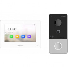 Комплект видеодомофона Wi-Fi IP HIWatch DS-D100IKWF(B)