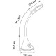 Светильник настольный LED  8W, 4000K, с регулировкой, UltraLight [UL622] черный