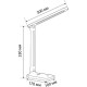 Светильник настольный LED  9W, 4000K, сенсорный с диммером, UltraLight [UL609] черный