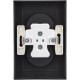 Розетка с/у 2x2P 16A, IP20, в сборе, Schneider Electric ATLASDESIGN [ATN001020] карбон
