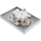Розетка с/у 2x2P+Е 16A, IP20, в сборе, Schneider Electric ATLASDESIGN [ATN000324] алюминий