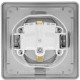 Розетка с/у 2P+E 16А, IP44, с крышкой/шторками, Schneider Electric Glossa [GSL000348] алюминий