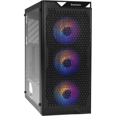 Корпус ExeGate EVO-5001, ATX, БП 700NPX, 2*USB+1*USB3.0, HD аудио, черный [290155]