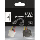 Кабель питания MOLEX-SATA 15см Cablexpert [CC-SATA-PS]