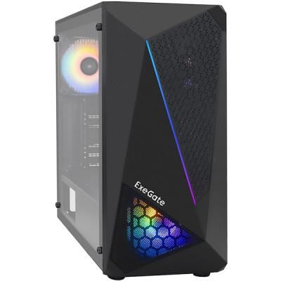 Корпус ExeGate EVO-8225, ATX, БП 700NPX, 2*USB+1*USB3.0, HD аудио, черный [293016]