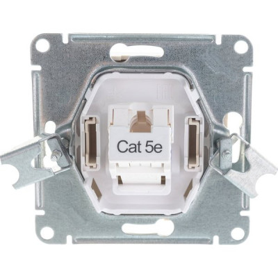 Розетка с/у компьютерная 1xRJ45, IP20, Schneider Electric ATLASDESIGN [ATN000483] жемчуг