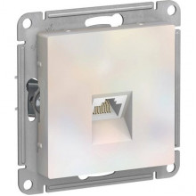 Розетка с/у компьютерная 1xRJ45, IP20, Schneider Electric ATLASDESIGN [ATN000483] жемчуг